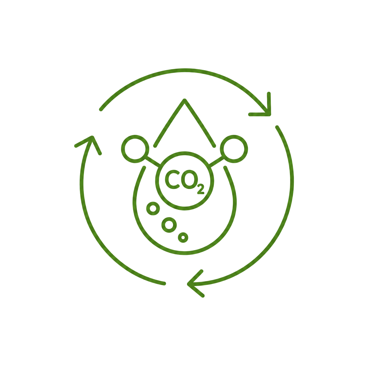 Clean CO2 extraction icon