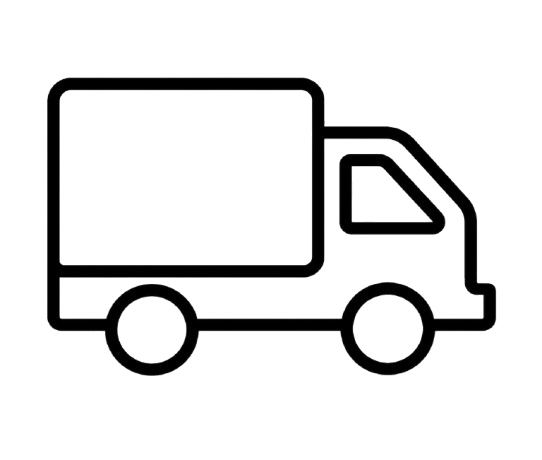 Delivery truck icon representing fast and discreet shipping