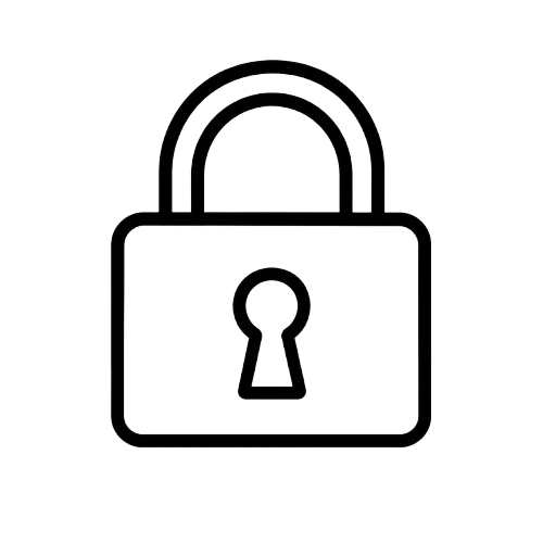 Secure checkout padlock icon