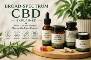 Broad-spectrum CBD oil, gummies, capsules and topical product image for Purest CBD Australia